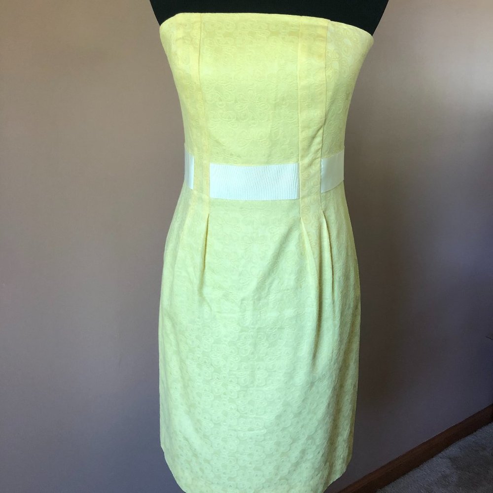 Lilly Pulitzer Vanessa Yellow Strapless Dress